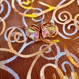 EUC Elegant Gold-Tone Iridescent Kate Spade ♠️ Stud Earrings